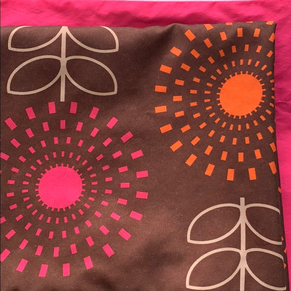 Twin Top Sheet & Pillow Case Sham Pink Brown - Picture 2 of 6